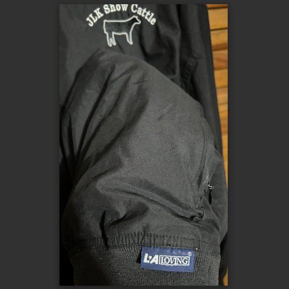 Extra Large LA Loving Black Windbreaker Crewneck - Picture 3 of 3